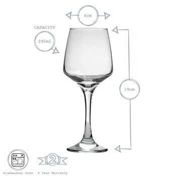 Argon Tableware Verre à vin blanc contemporain Tallo - 295 ml 6