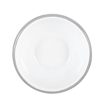 Bol en Émail Blanc Argon Tableware - 16 cm - Gris 7