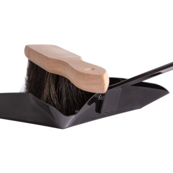 Ensemble pelle à poussière et brosse pour cheminée noire - par Hammer & Tongs 6