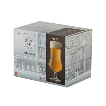 Bormioli Rocco « Ale » grand verre à bière artisanale tulipe à pied 6