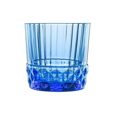 Vaso de agua Bormioli Rocco America años 20 - 300 ml - Azul zafiro