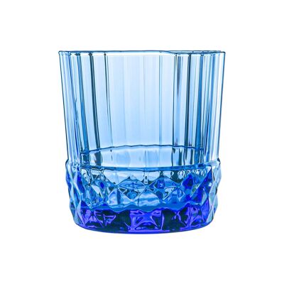 Bicchiere da acqua Bormioli Rocco America anni '20 - 370 ml - Blu zaffiro