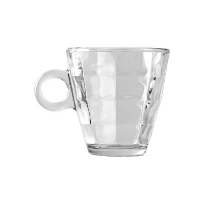 Taza de té y café Bormioli Rocco Cube Glass - 320ml
