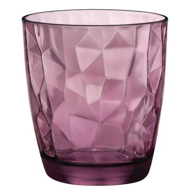 Bormioli Rocco Diamond Doble Vaso de Whisky - Púrpura - 390ml