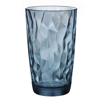 Bormioli Rocco Diamond Longdrinkglas - Blau - 470ml