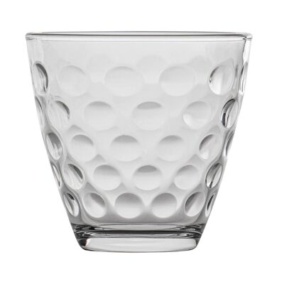 Bormioli Rocco Dots Bicchiere da whisky con fossette - 250 ml