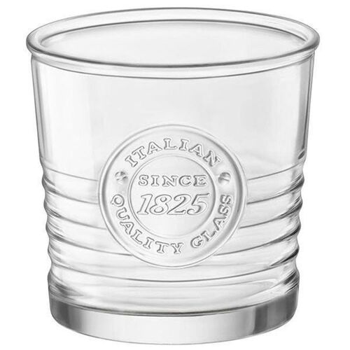 Bormioli Rocco Officina Double Old Fashioned Whisky / Spirit Glass Drinking Tumblers - 300ml