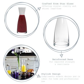 Carafe à eau en verre Bormioli Rocco Ypsilon - 550 ml 5