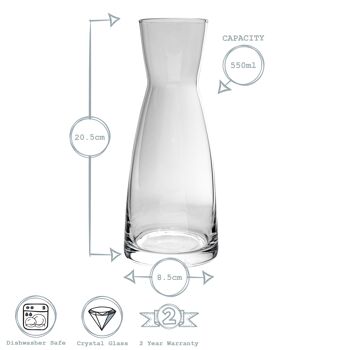 Carafe à eau en verre Bormioli Rocco Ypsilon - 550 ml 6