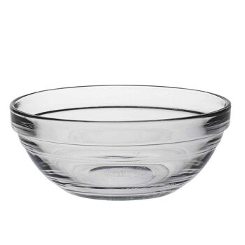 Duralex Bol alimentaire en verre transparent empilable Lys - 120 mm 1