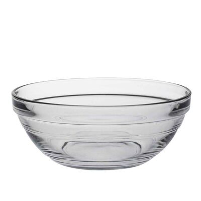 Duralex Lys Clear Stacking Glass Food Bowl - 140mm
