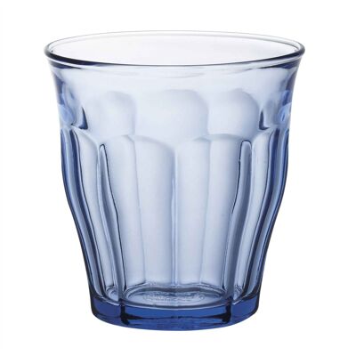 Duralex Picardie Traditional Glass Drinking Tumbler - Blue - 250ml