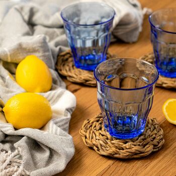 Gobelet traditionnel en verre Duralex Picardie - Bleu - 250 ml 2