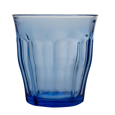 Duralex Picardie Traditioneller Trinkbecher aus Glas – Blau – 310 ml