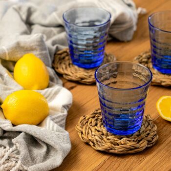 Gobelet en verre Duralex Prisme - Bleu - 220 ml 2