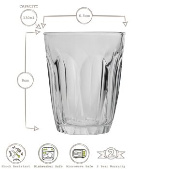 Gobelet en verre Duralex Provence - 130 ml 4
