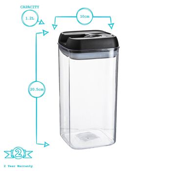 Récipient de conservation des aliments en plastique Flip Lock - 1,2 litre 20