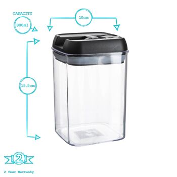 Récipient de conservation des aliments en plastique Flip Lock - 800 ml 6