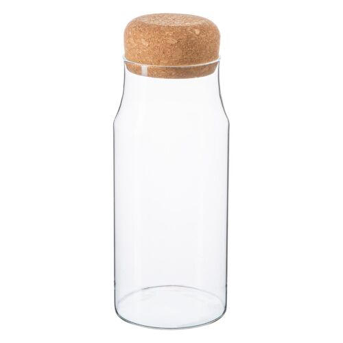 Glass Storage Bottle with Cork Lid - 720ml