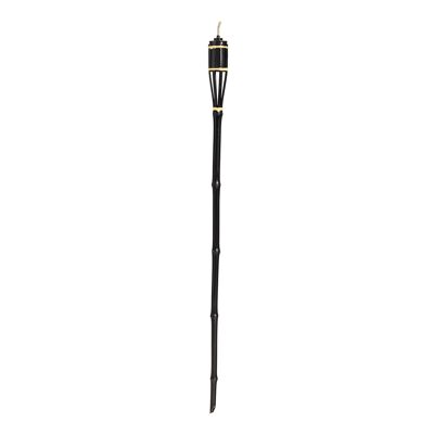 Torche Tiki de Jardin en Bambou de Harbor Housewares - Noir