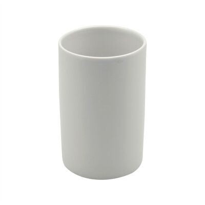 Harbor Housewares Zahnbürstenhalter aus Keramik – Weiß