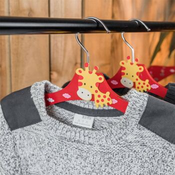 Cintre pour vêtements pour enfants Harbour Housewares - Girafe 3