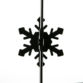Cintre de porte en forme de couronne de Noël en forme de flocon de neige – Par Harbour Housewares 7