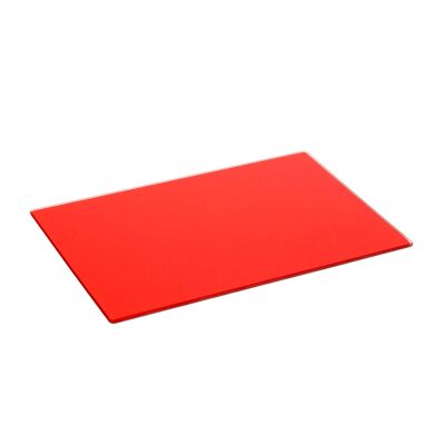 Harbour Housewares Classic Glass Placemat 300x200mm - Red