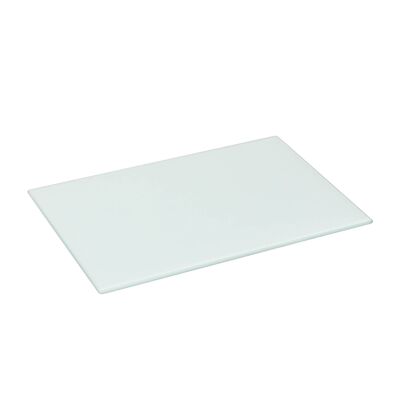 Harbour Housewares Klassisches Glas-Tischset 300 x 200 mm – Weiß