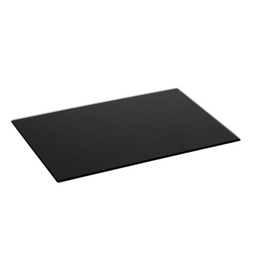 Harbour Housewares Classic Glass Placemat 400x300mm - Black