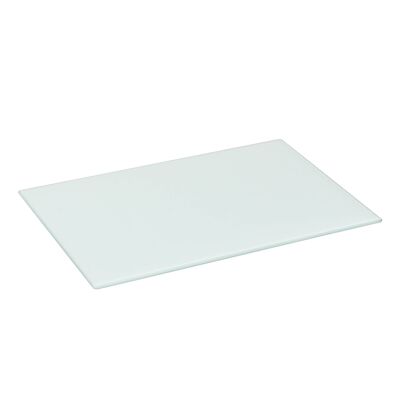 Harbour Housewares Mantel individual de vidrio clásico 400x300mm - Blanco