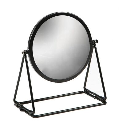 Harbour Housewares Dressing Table Vanity Mirror - 15cm - Black