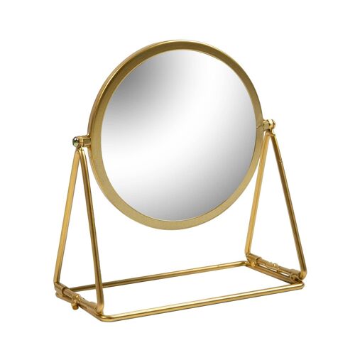 Harbour Housewares Dressing Table Mirror - 15cm - Gold