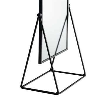 Miroir de Coiffeuse Harbour Housewares - 22 cm - Noir 5