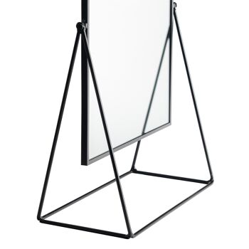 Miroir de Coiffeuse Harbour Housewares - 32 cm - Noir 5