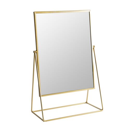 Harbour Housewares Dressing Table Vanity Mirror - 32cm - Gold