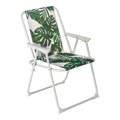 Harbour Housewares - Sillón de playa plegable - Hoja de plátano