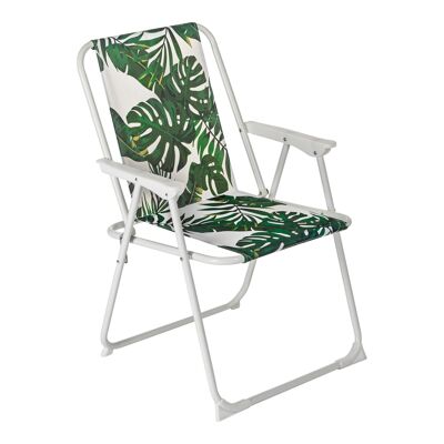 Harbour Housewares Folding Beach Arm Chair - Banana Leaf
