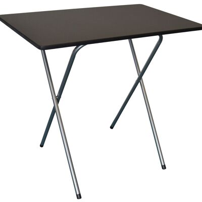 Harbour Housewares Folding Computer Desk - Black and Silver