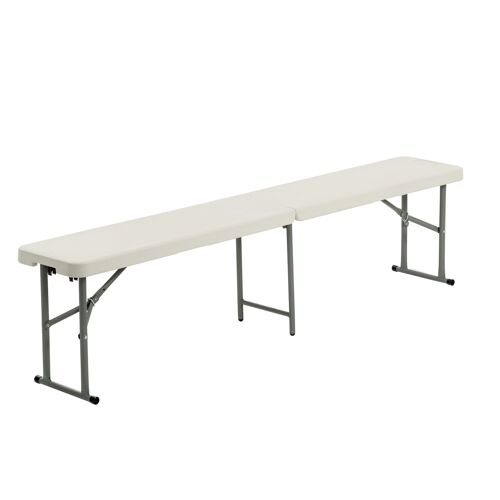 Harbour Housewares Folding Picnic and Camping Bench - Supports four people