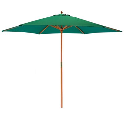 Harbour Housewares Garden Parasol - Wooden Frame