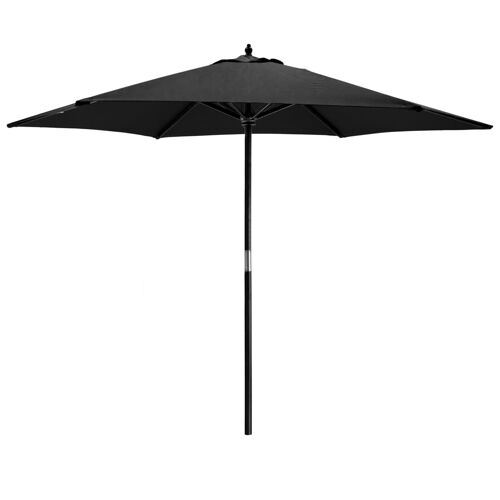 Harbour Housewares Garden Parasol - Wooden Frame - Black