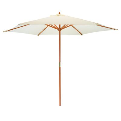 Parasol de jardin Harbour Housewares - Cadre en bois - Pierre