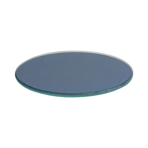 Harbour Housewares Glass Coaster - Round - Hague Blue - 10cm