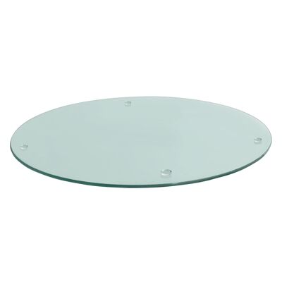 Harbour Housewares Glass Placemat - Clear - 30cm