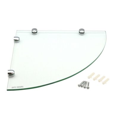 Harbour Housewares Glass Wall Shelf - 300x300mm