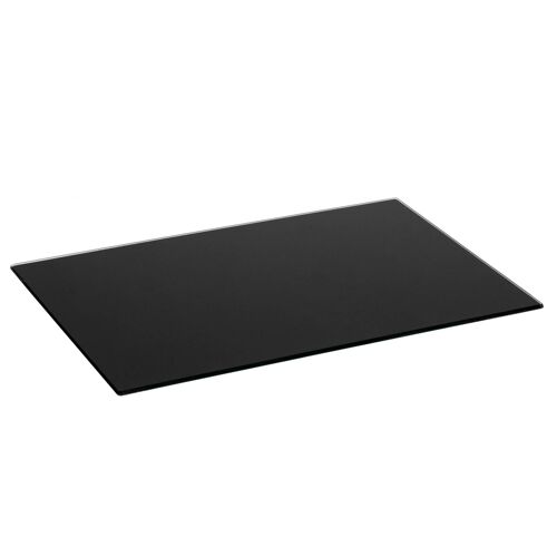 Harbour Housewares Glass Worktop Saver / Placemat - 50 x 40cm - Black