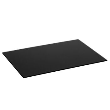 Harbor Housewares Économiseur De Plan De Travail En Verre / Set De Table - 50 x 40 cm - Noir 1
