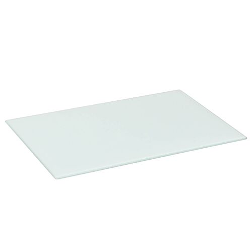 Harbour Housewares Glass Worktop Saver / Placemat - 50 x 40cm - White