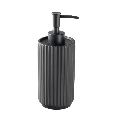 Harbour Housewares Liquid Soap Dispenser - Concrete - Black